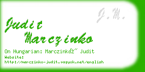 judit marczinko business card